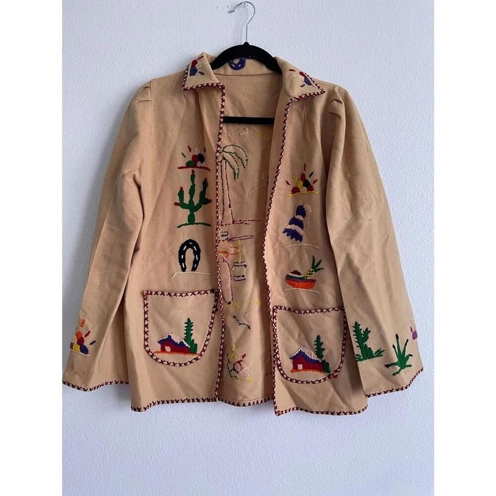 Unbranded Women's Tan and Red Jacket